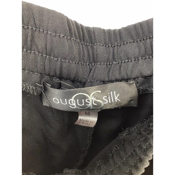 August Silk Elegant Black Cropped Jumpsuit - Picture 14 of 14